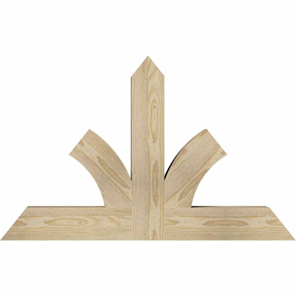 Ekena Millwork Richland Rough Sawn Timber Gable Bracket, Douglas Fir, 36"W x 23"H x 4"D x 4"F, 15/12 Pitch GBW036X23X0404RIC00RDF - main